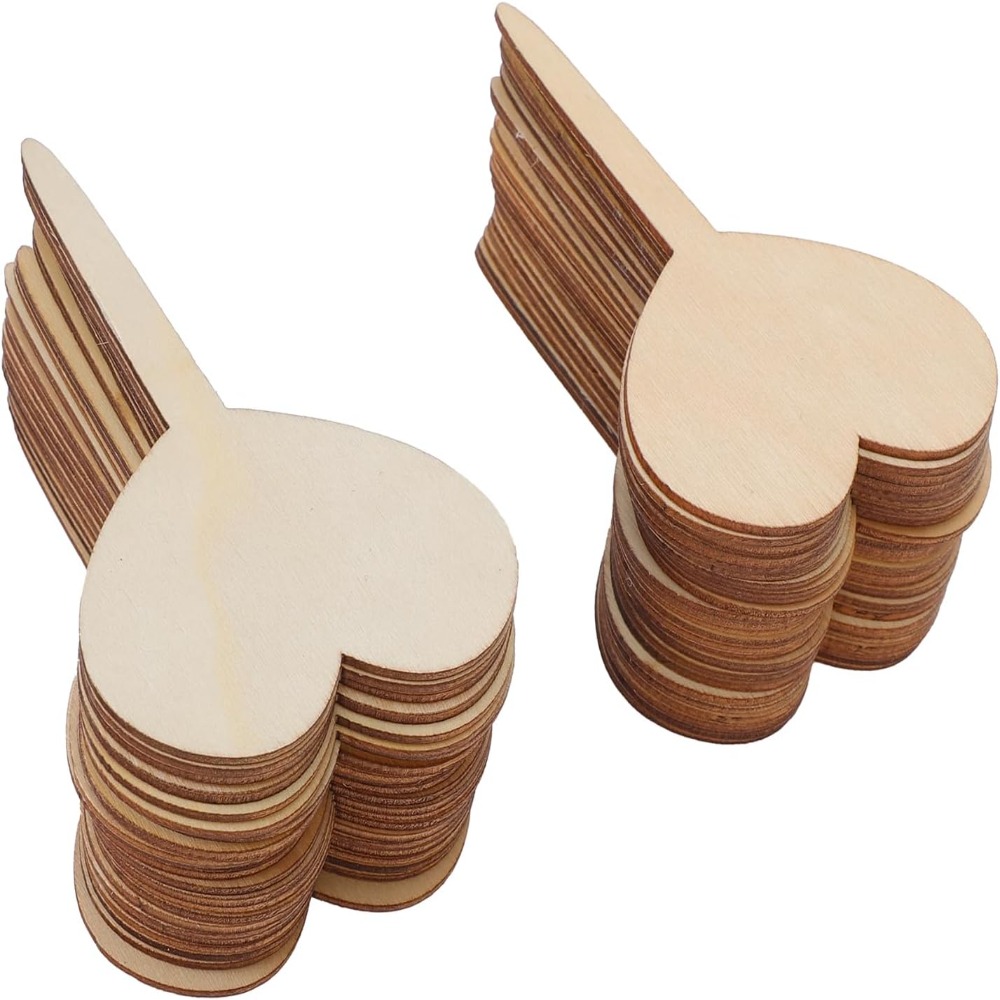 100PCS Heart Wooden Plant Labe - Plant-X Plant Identification review and price