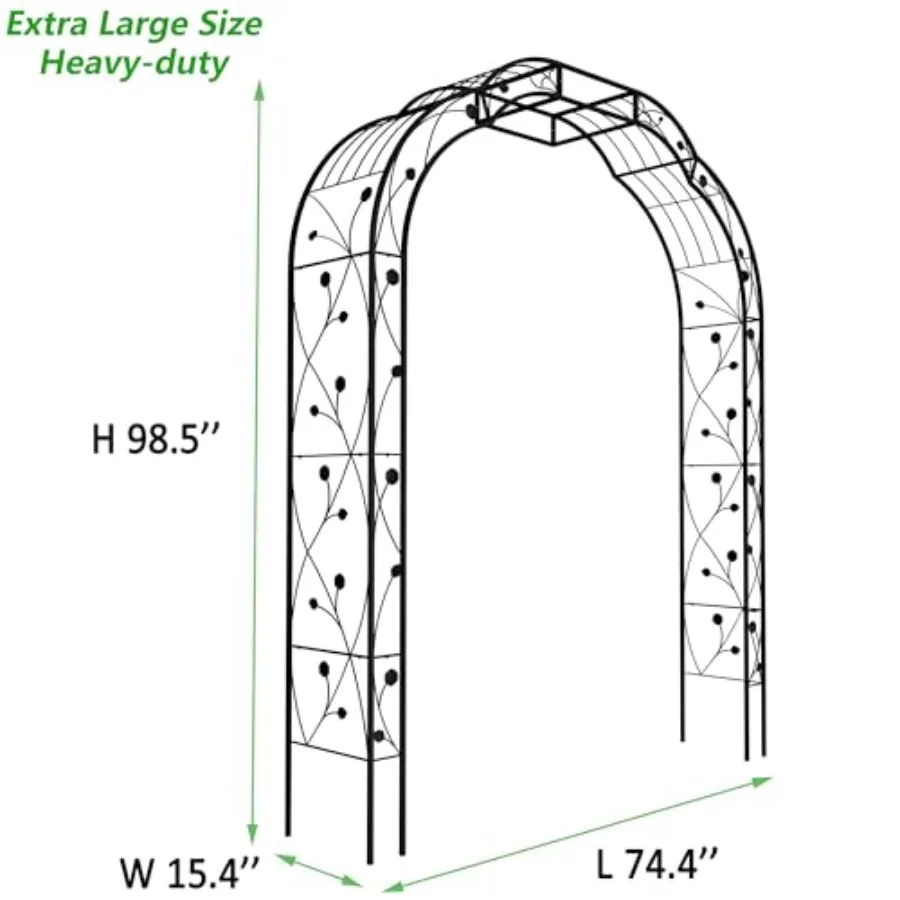 Metal Garden Arch for Outdoor  - Plants X review and price