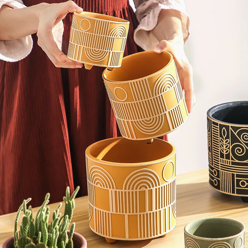 Simple Cylindrical Ceramic Flo - Snake Plant Ceramic review and price
